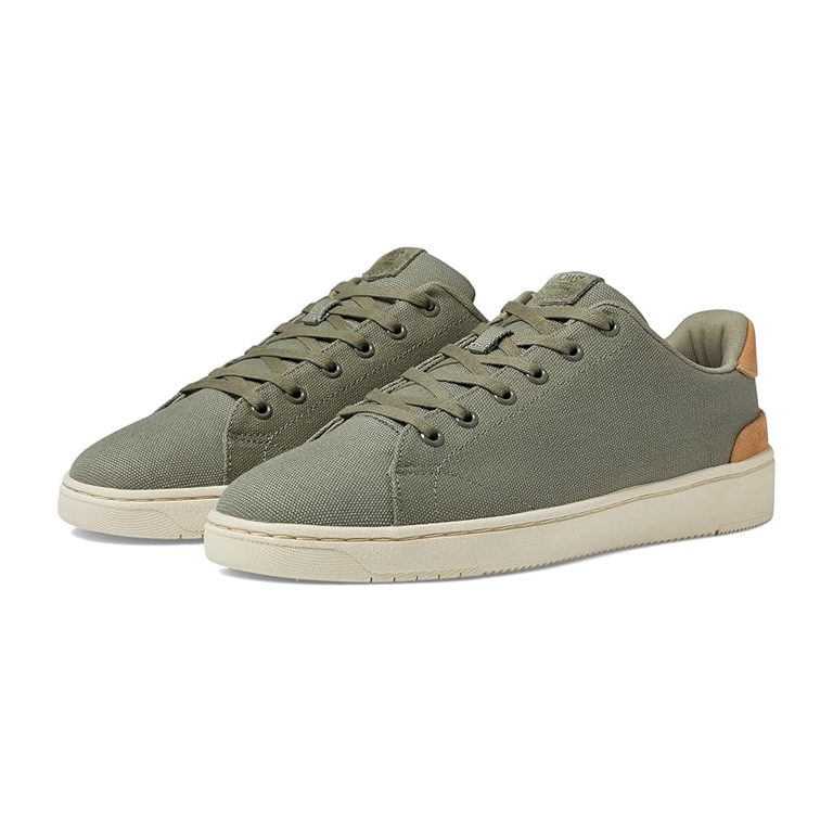 Toms Grey Lace Up Men’s Lenox Canvas Sneakers